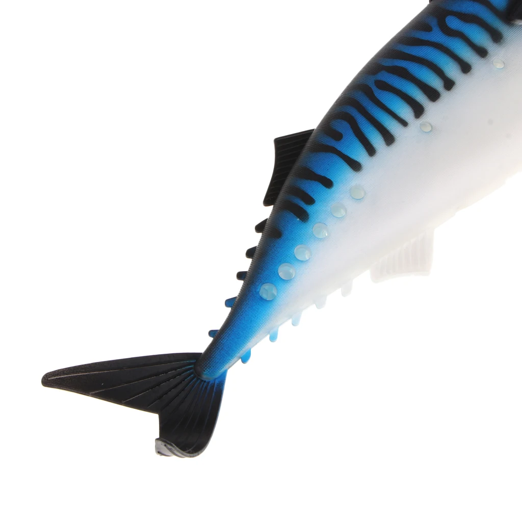MagiDeal Sea Fishing Lure Big Size Silicone Soft Bass Bait Hollow Body for Put Sinker for deep Rack Water/Sea /Boat Fishing
