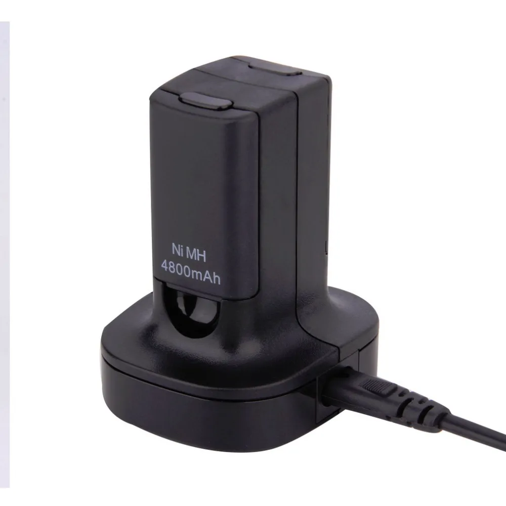 Горячая Новинка 1 шт. США plug зарядное устройство док-станция+ 2X4800 mAh аккумуляторная батарея для Xbox 360