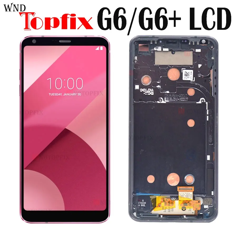 ЖК дисплей для LG G6 с рамкой замены LCD H870 H871 H873 VS988 US997 LS993 LCD|Экраны мобильных