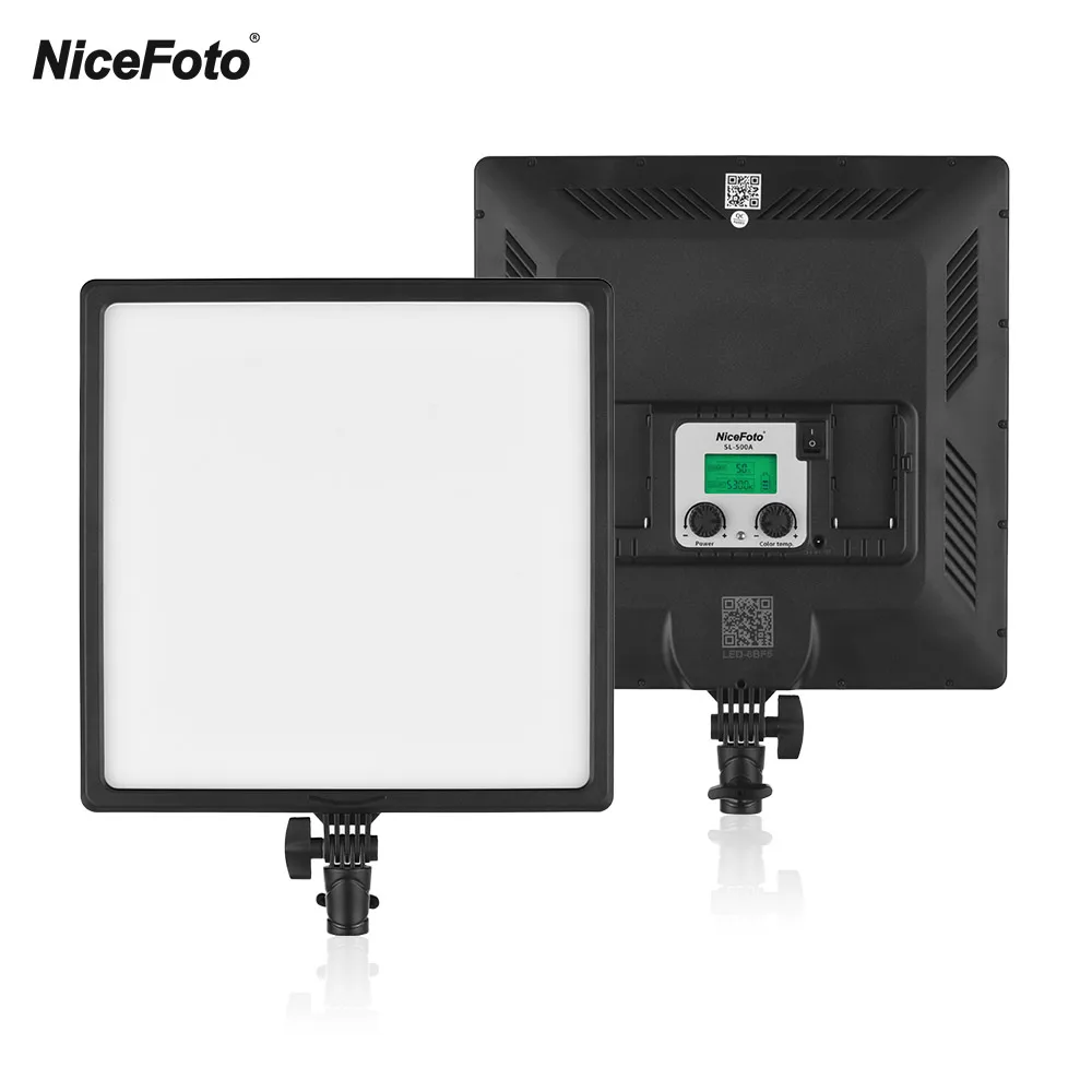 NiceFoto SL 500A ультра тонкий двухцветный светодиодный свет для видеосъемки 3200 K 6500
