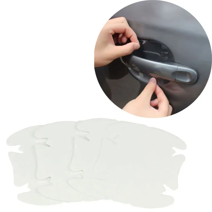 

4x Car Universal Clear Side Door Handles Paint Scratches Protective Film