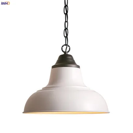 

IWHD Loft Style Ameican LED Pendant Light Living Room Iron Metal Edison Vintage Lamp Industrial Lighting Hanging Lights