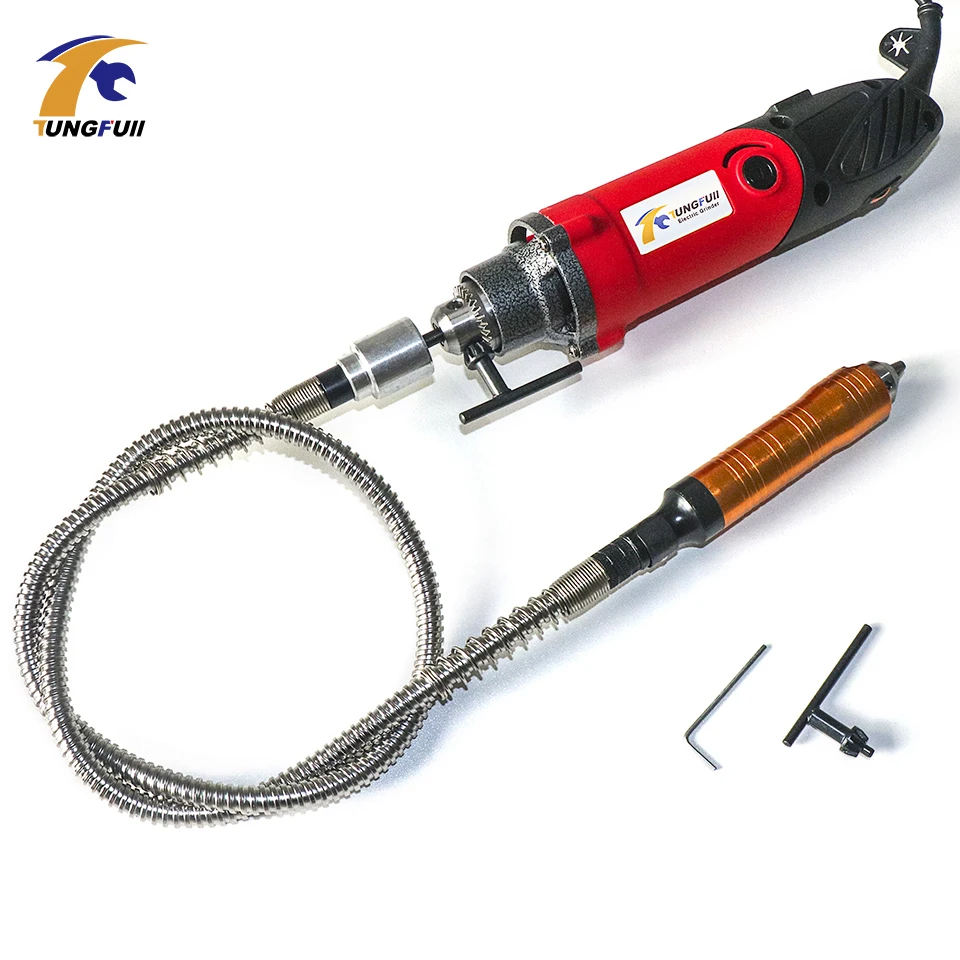 

Tungfull Electric Drill Engraver Kit Metalworking Mini Electric Drilling Machine Power Tool Tools Grinder Flex Shaft Machine