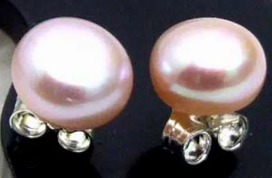 Qingmos, белые серьги с пресноводным жемчугом для женщин, 7-8 мм, плоские круглые серьги-гвоздики из натурального серебра, хорошее ювелирное изделие, серьги 181 - Окраска металла: Purple