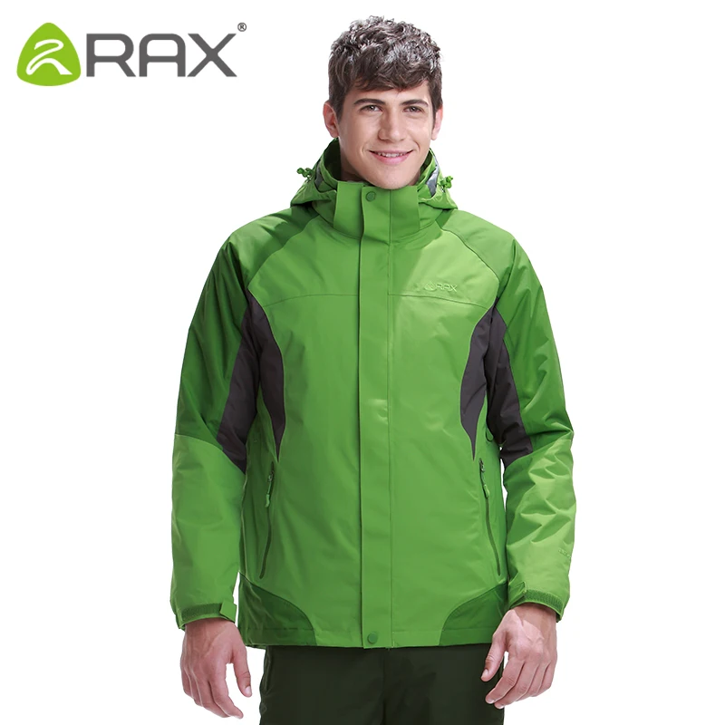 RAX походные куртки Мужская Флисовая куртка водонепроницаемая ветрозащитная походная куртка 3 в 1 наружная ветровка теплое Женское пальто 43-1A039