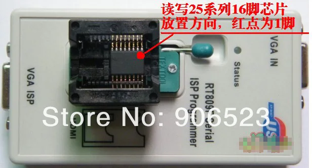 2013 RT809F lcd USB Универсальный программатор+ 4 адаптера для 24 25 93 serise IC VGA проволочная щетка RTD2120