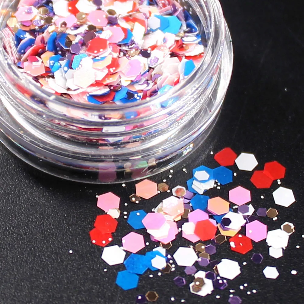 1 Pcs Snowflake Glitter Eyeshadow Glitter Eyes Palette Monochrome Eyes Shimmer Powder Makeup Tool Dance Party Decorations CHS10 - Цвет: 12