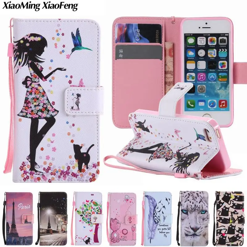 For Coque Iphone 5s Case Leather Wallet Flip Cover Phone Case Apple Iphone 5 5s Se Case Cute Cartoon Anime Cat Girls Flip Case Phone Cases Flip Casecase Cute Aliexpress Meet all cheap and quality anime iphone cases immediately at miniinthebox.com now. www aliexpress com