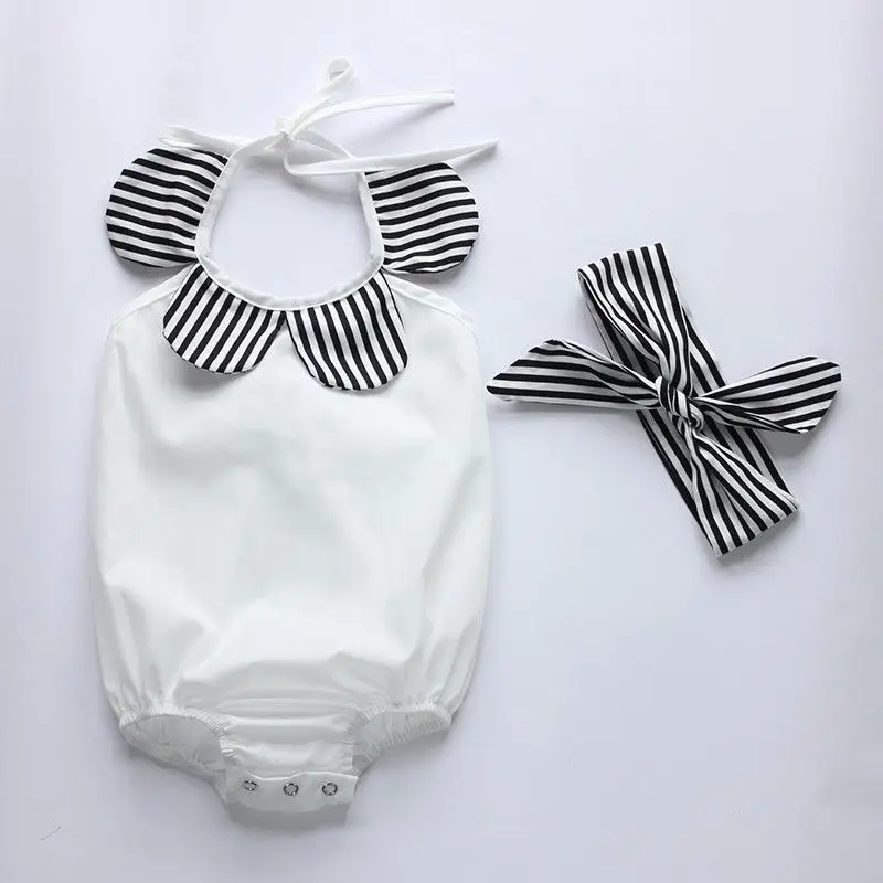 Emmababy новинка детская одежда топы для девочек комбинезон шорты в полоску комплект