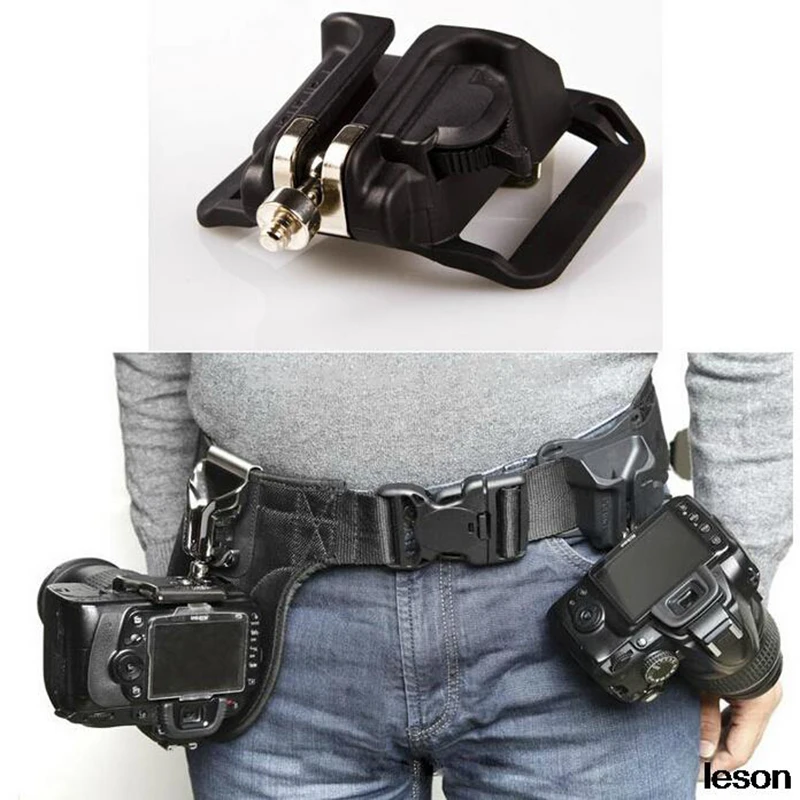 Camera Quick Strap With Neck Strap 1/4" Screw Mount Waist Spider Holster Shoot Belt Buckle