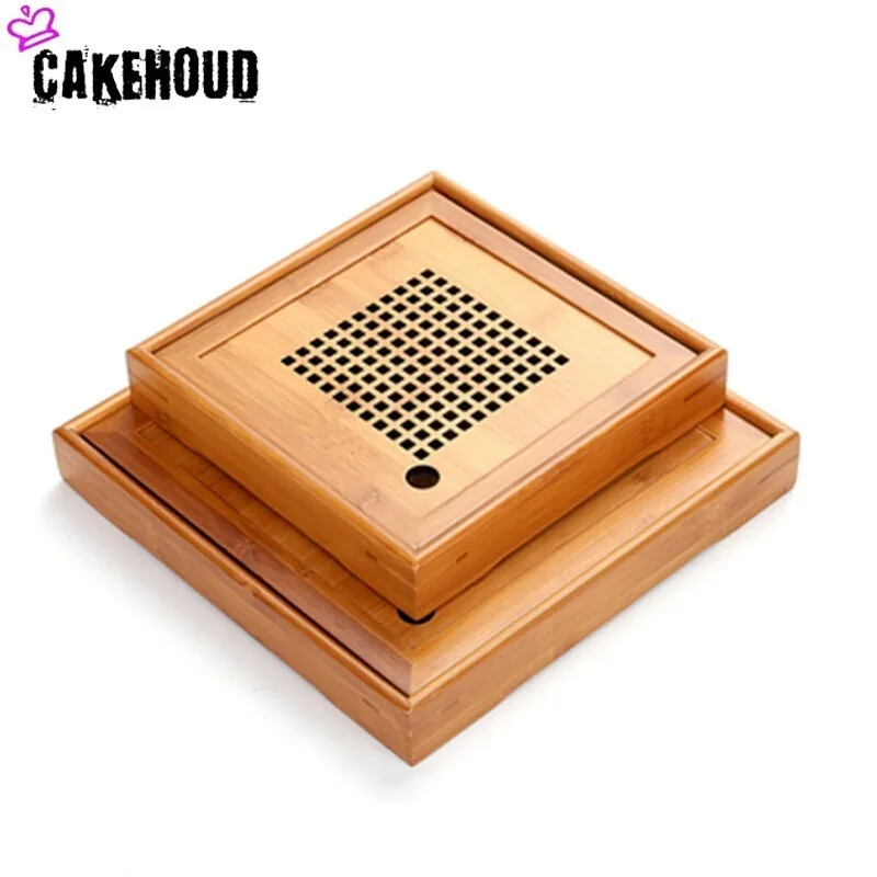 CAKEHOUD бытовой бамбуковый чайный поднос китайский кунг фу столик твердый