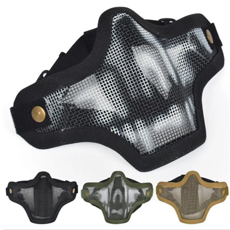 

Metal Half Face Mask for Nerf N-Strike Nerf Magazine Suitable for Nerf Bullets Gun shooting Game Outdoor Jungle Adventure