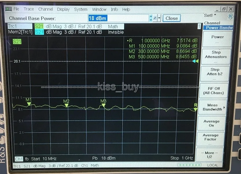 10 МГц 1 ГГц 1000MHz10dB gain 0 5 дБ колебания 27 дБм выходная стандартная локальная сеть FM HF