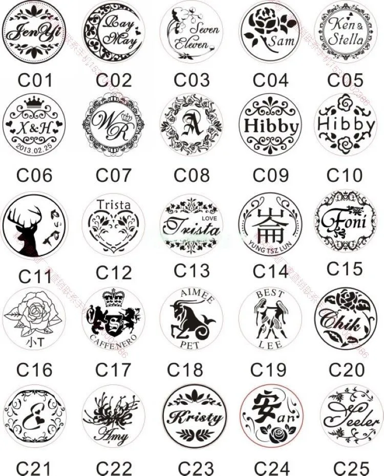 1 DIY customize double Name 2 initials personalized Letter stamp/Sealing Wax /wedding Wax Seal Stamp Custom invitations envelop