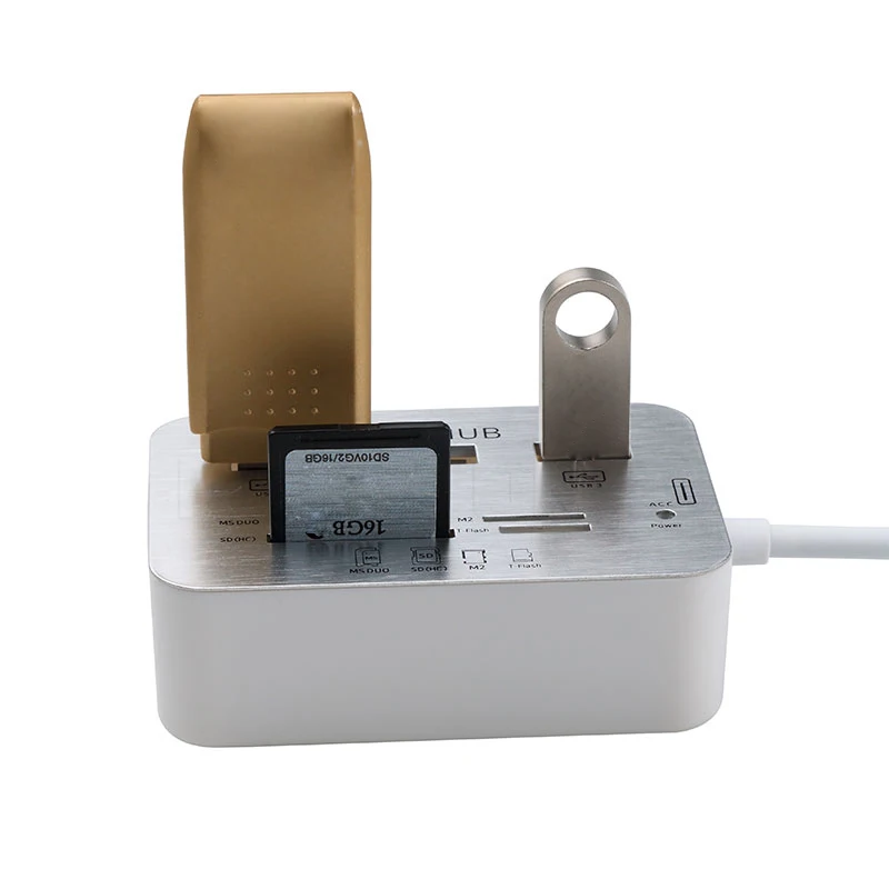 Мультиконцентратор kebidu Mini Usb 3 0 с кардридером высокоскоростной комбинированный