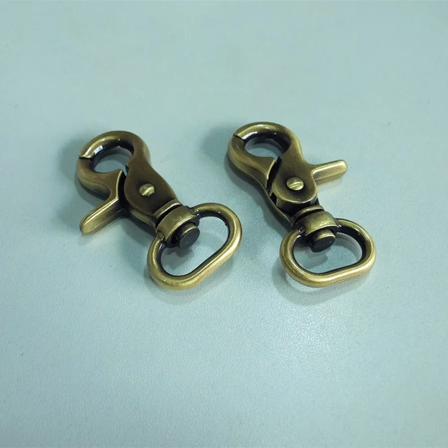 3/4"(19mm) DIY Johnleather Craft Hook Buckle Lobster Clasp Dark Antique