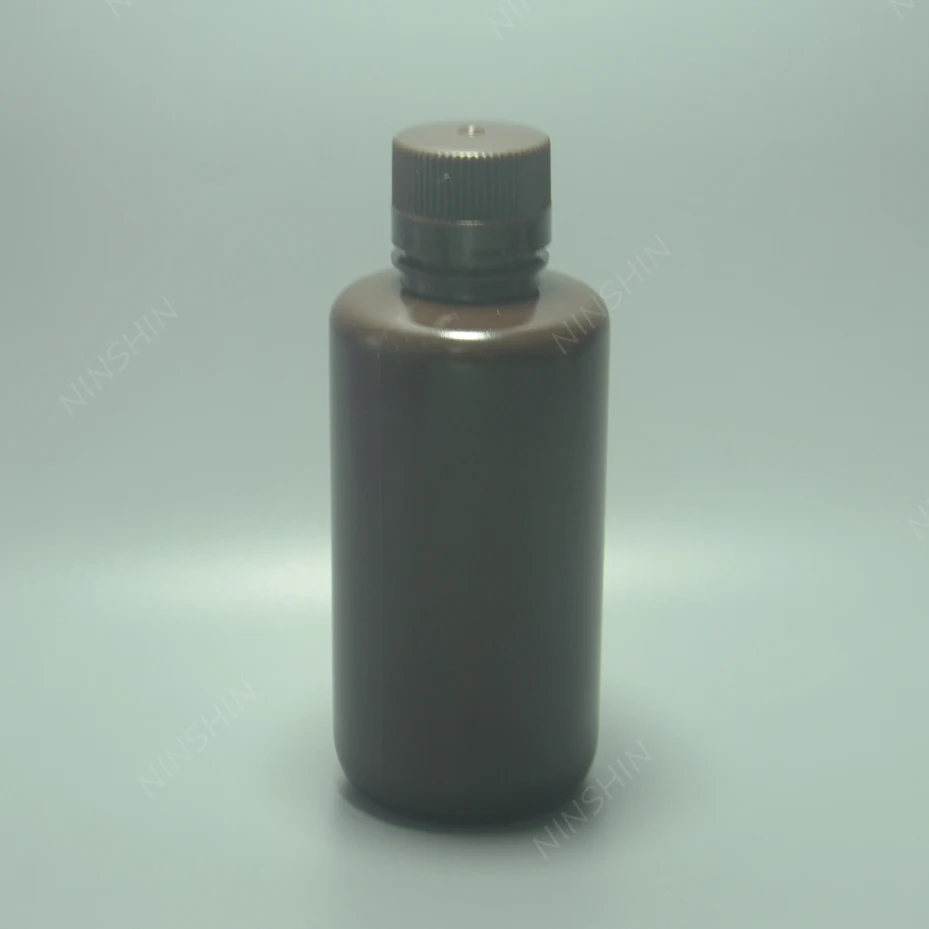 New Brown Plastic Bottole ,Narrow Mouth,500ML Amber Reagent Bottle,Lab