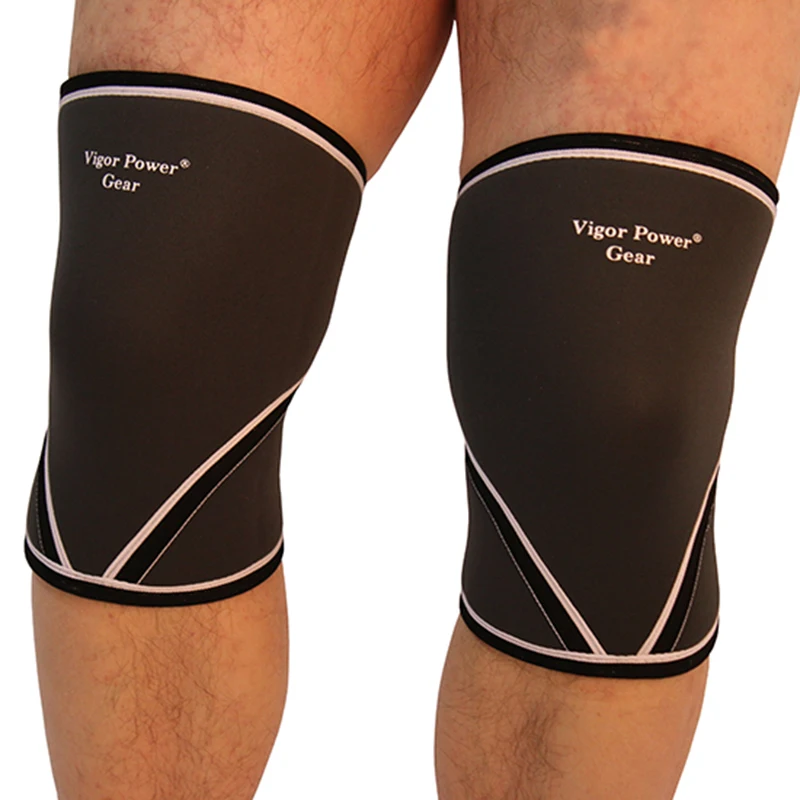 

Vigor Power Gear7mm neoprene knee sleeves weight lifting knee support crossfit power lifting knee pads for athletes bodybuilding