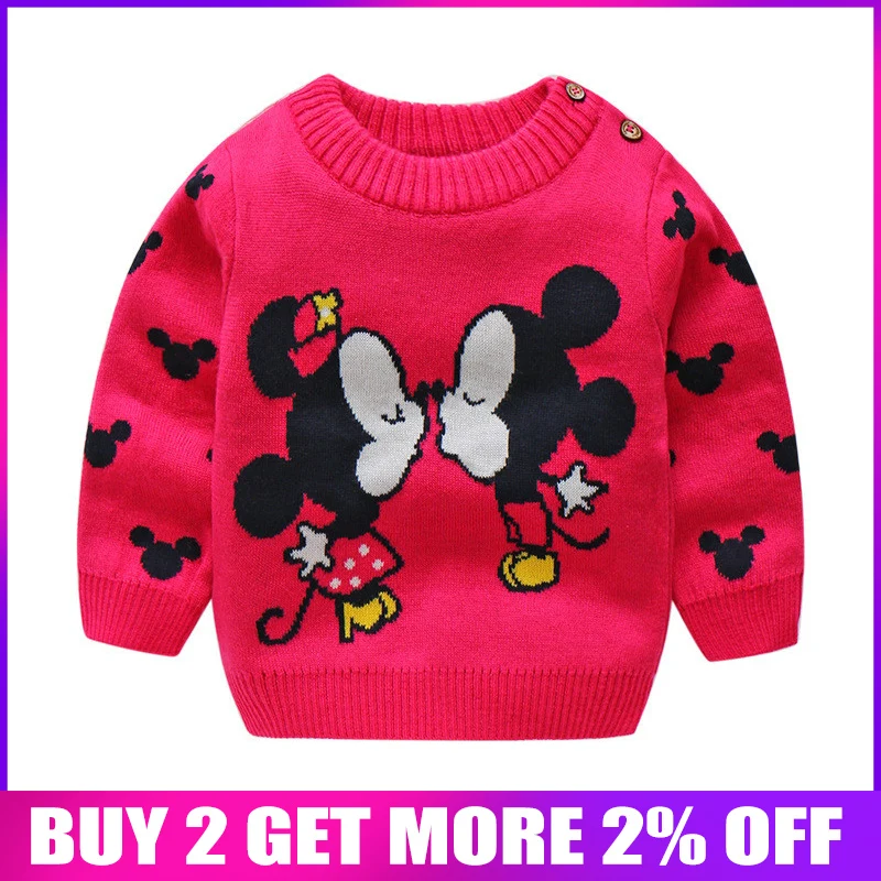

BibiCola Spring Autumn Baby Boys Sweater Cotton Cartoon Long Sleeve Sweaters For Infan Boys Girls Sweater Toddler Knit Clothing