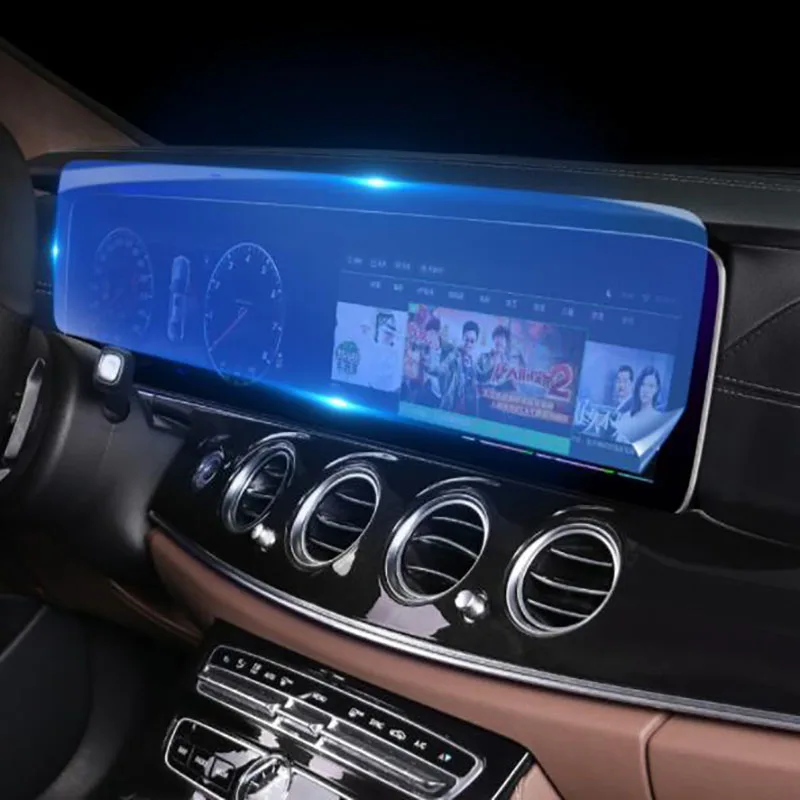 Best Central control display screen transparent protective film Car accessories For Mercedes Benz E class W213 2016 2017 2018 2019