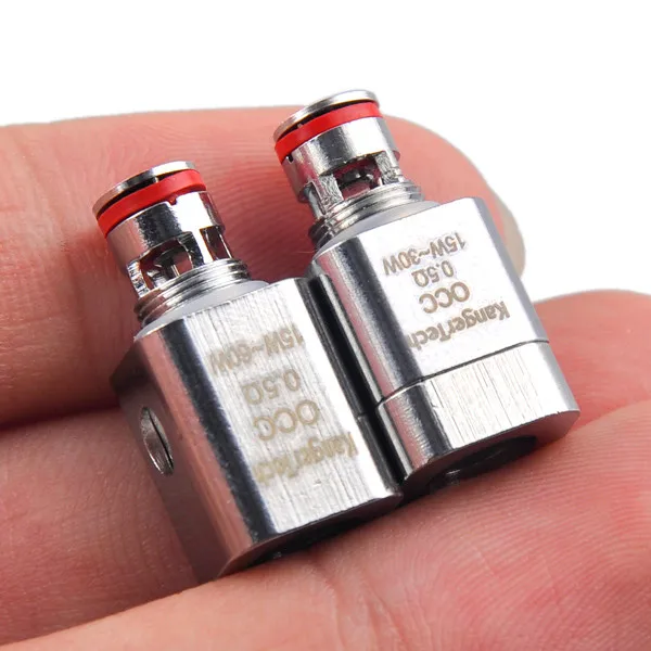 Оригинальные Kanger Subtank вертикальные ОСС комплект атомайзера 0.2ohm 0.5ohm 1.2ohm 1.5ohm для Воздушный Распылитель Kanger Vape, 50 шт в наборе