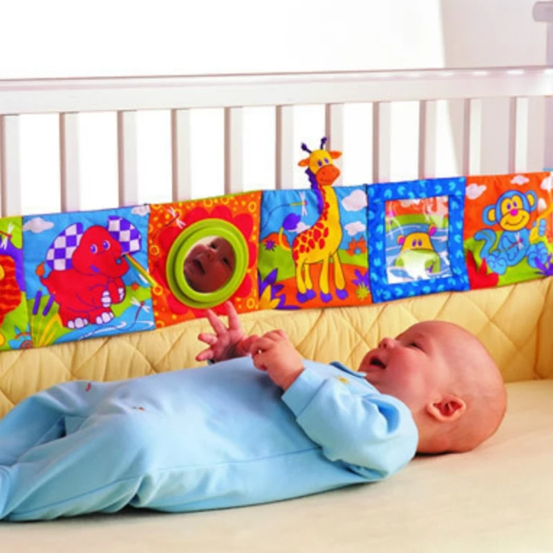 Baby Toys Crib BumpersCloth BooksRattlesAround The Multi-PressColor Bed Bumper Children'S Toys