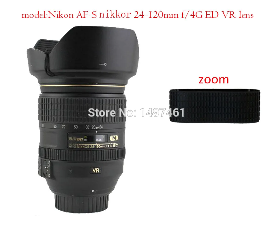 

Lens Zoom or manunal focus Rubber Ring / Rubber Grip Repair Succedaneum For Nikon AF-S nikkor 24-120mm f/4G ED VR lens
