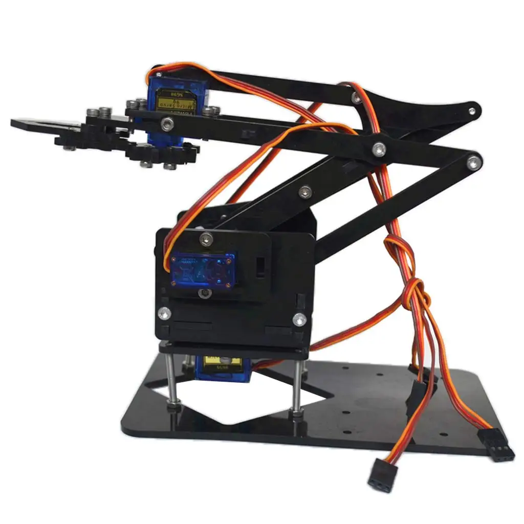 

DIY Assembled 4-dof Robot Mechanical Arm Model Kit with 4 Servos for Arduino Science Learning Educational Equipment Toys Gift