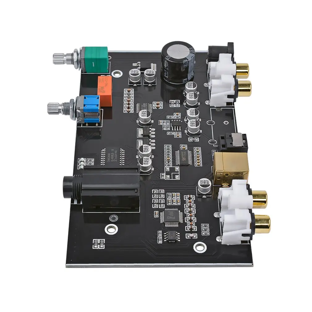 DC12V DPCM5100 DAC Board MS8416 Coaxial Fiber Optic USB Amplifier Audio Volume Control Decoder Board For DIY Home Theatre