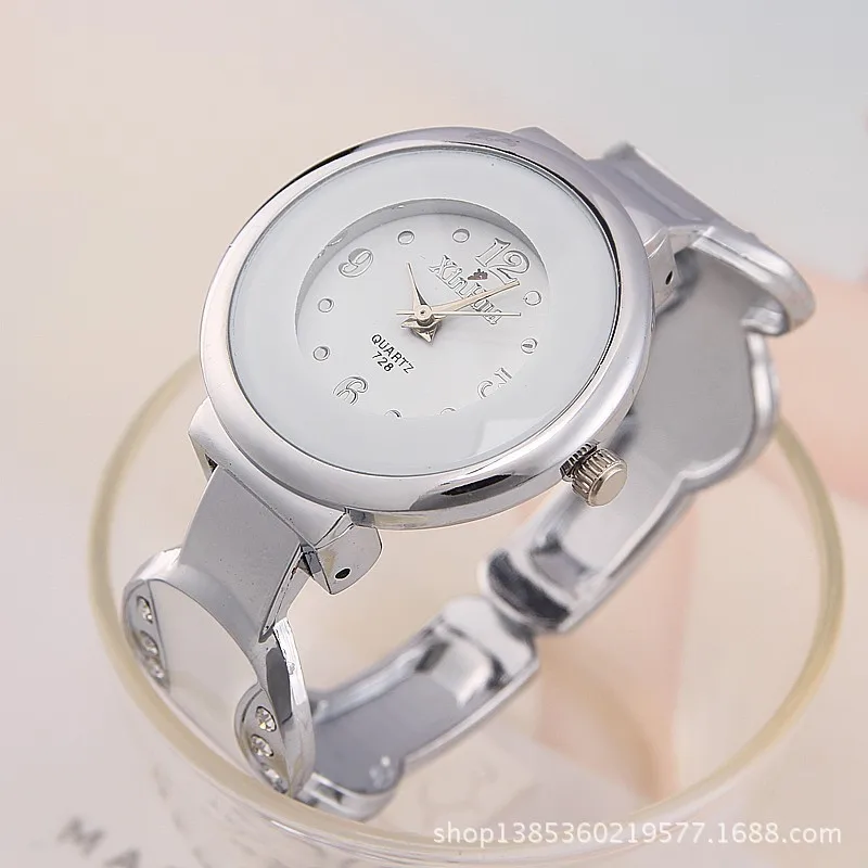 

New Fashion Brand 2016 Luxury Rhinestone Watch Women Stainless Steel Quartz Famale Clock Ladies Dress Bracelet Watches relogios