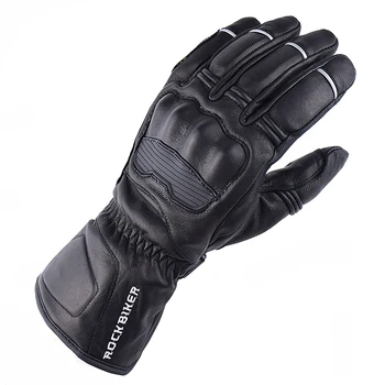 

New Winter Warm Waterproof Windproof Protective Motorcycle Gloves motocros Motorbike Riding leather Moto Ski Gloves heated glove