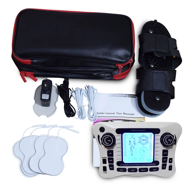 TENS UNIT/Dual Channel Output TENS EMS Pain Relief/Electrical Nerve Muscle Stimulator/Digital Therapy Massager/Physiotherapy 1