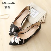Spring Flats Women Shoes Flower Print Loafers Patent Leather Elegant Low Heels Slip on Footwear Female Pointed Toe Thick Heel 43 Spring Flats Women Shoes Flower Print Loafers Patent Leather Elegant Low Heels Slip on Footwear Female Pointed Toe Thick Heel 43