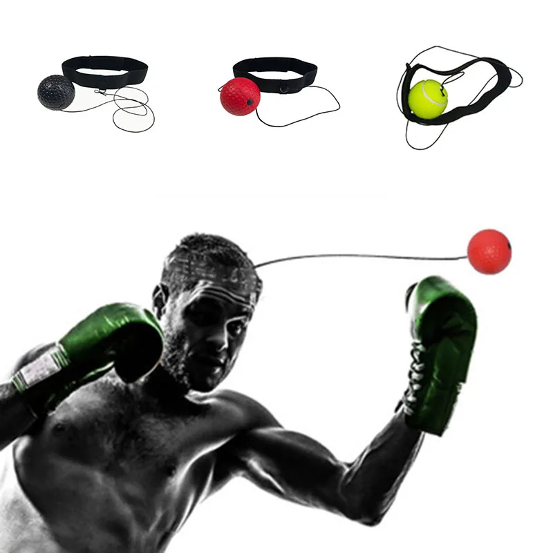 

Hand Eye Training Set Head-Mounted Boxing Reflex Ball Toys To Rais Reaction Boxing Training Ball Outdoor Toys Ball