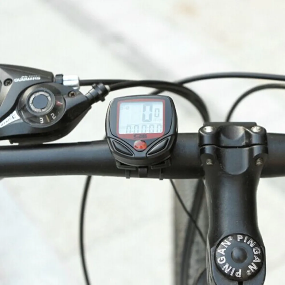 1Pcs Bicycle Computer With LCD Digital Display Waterproof Bicycle Wired Odometer Speedometer Cycling Stopwatch Bike Accessories