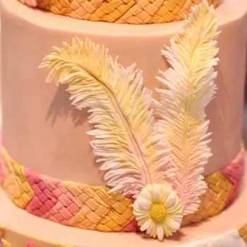 

Newest! Sugarcraft Feather Silicone mold fondant mold cake decorating tools chocolate gumpaste mold