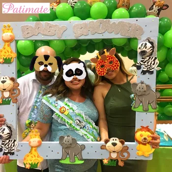

PATIMATE 12pcs EVA Foam Masks Animal Party Decor Summer Party Birthday Decoration Safari Jungle Party Decor Kids Party Favors