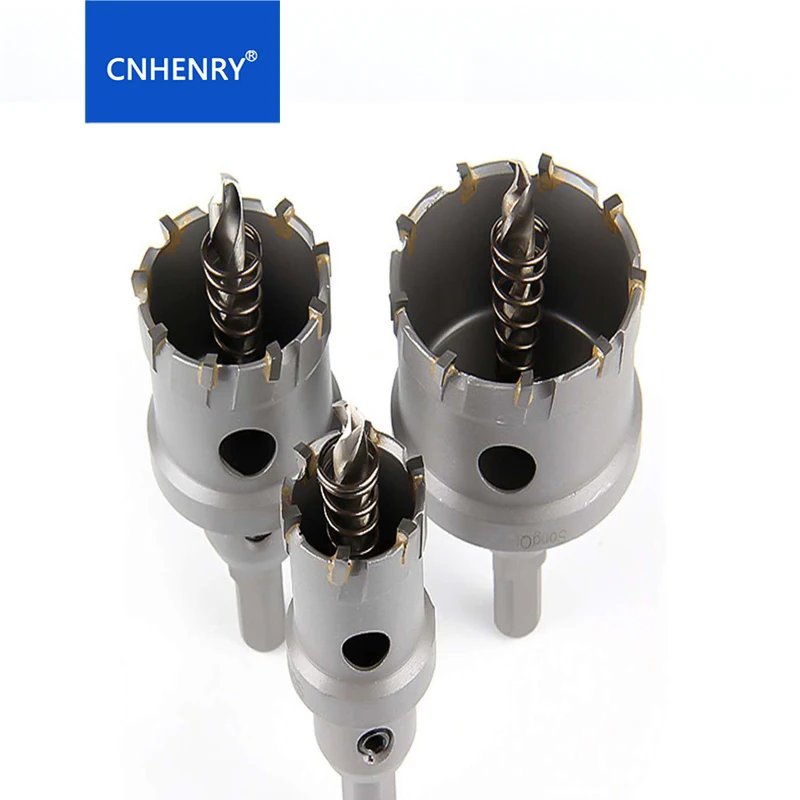 6PCS 22 30 35 45 50 60 Core Hole Saw Carbide Tip TCT Drills For Steel Carbide Metal Cutter Tool Thick Steel Plates Drilling 6PCS 22 30 35 45 50 60 Core Hole Saw Carbide Tip TCT Drills For Steel Carbide Metal Cutter Tool Thick Steel Plates Drilling
