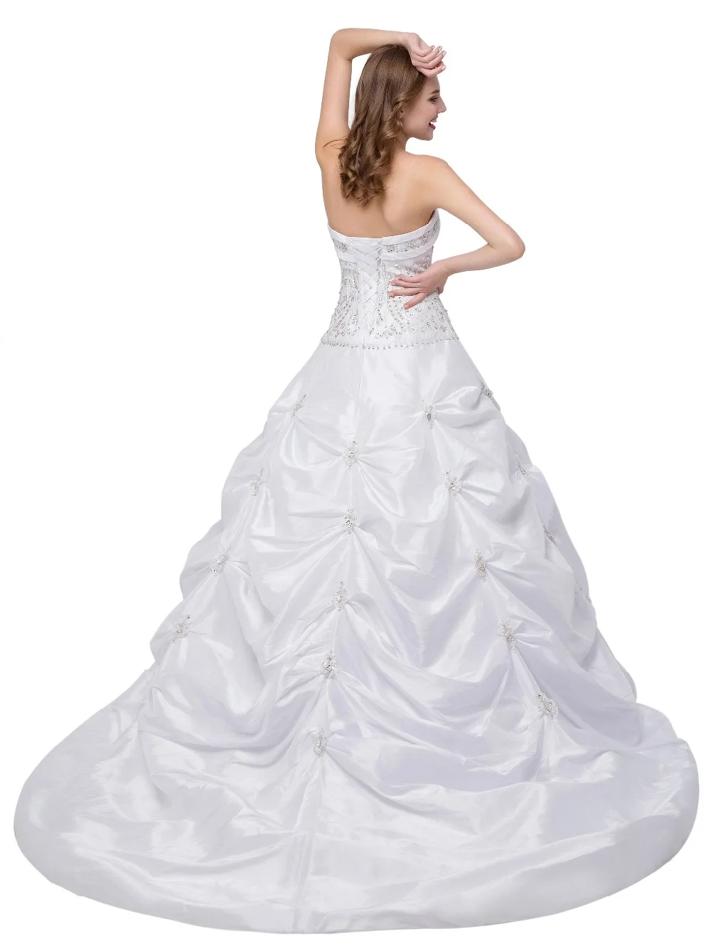 anos noiva white A-line cheap quinceanera Dresses