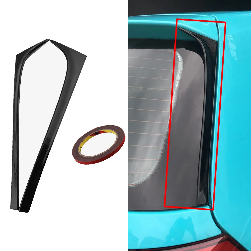 

2pcs Accessories Spoilers For Volkswagen for Golf 7 MK7 2014-2017 Plastic Black Painted Rear New Side Spoiler Wings Car