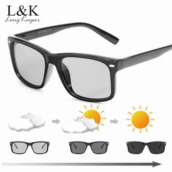 

2019 New Driving Men's Photochromic Polarized Sunglasses Vintage Eyewear for Men Women Coating Points UV400 Male Sun Glasses