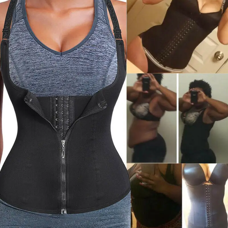 

Women Body Shaper Tummy Control Waist Trainer Cincher Underbust Corset Shapewear Gym Sportwear