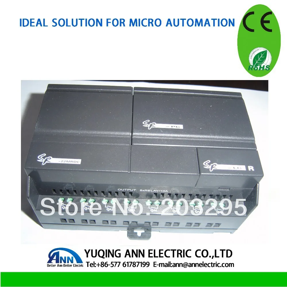 PLC SR 22MTDC с HMI DC12V 24V 8 точек входа постоянного тока (с 6 точечным аналоговым) 4