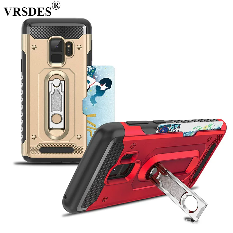 

Armor Case For Samsung Galaxy Note 9 8 S9 S8 Plus Card Slot Kickstand Cover For Samsung S9 Plus Case Note9 Note8 Case Capa Funda