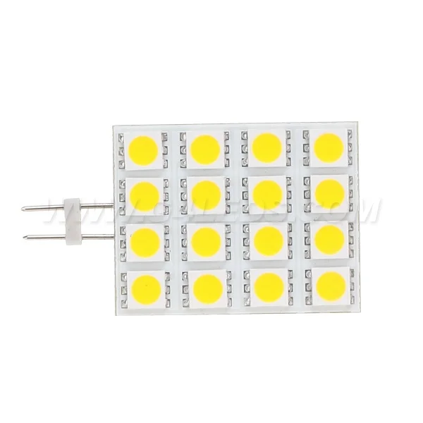 

12V 24V Warm White G4 LED Bulb Sqare Model 16LED 5050 SMD Bi-Pin AC/DC10-30V Square Type Boat Light Cabinet Light 1pcs/lot