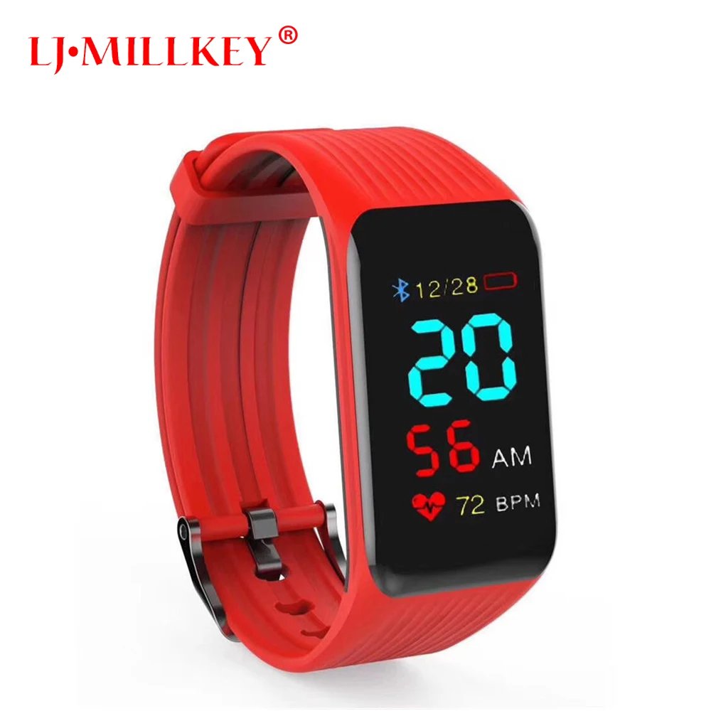

Smart Watch Smart Bracelet Real-time Heart Rate Monitor Color LCD Touch Screen PK Miband For IPhone Fitness Tracker Band