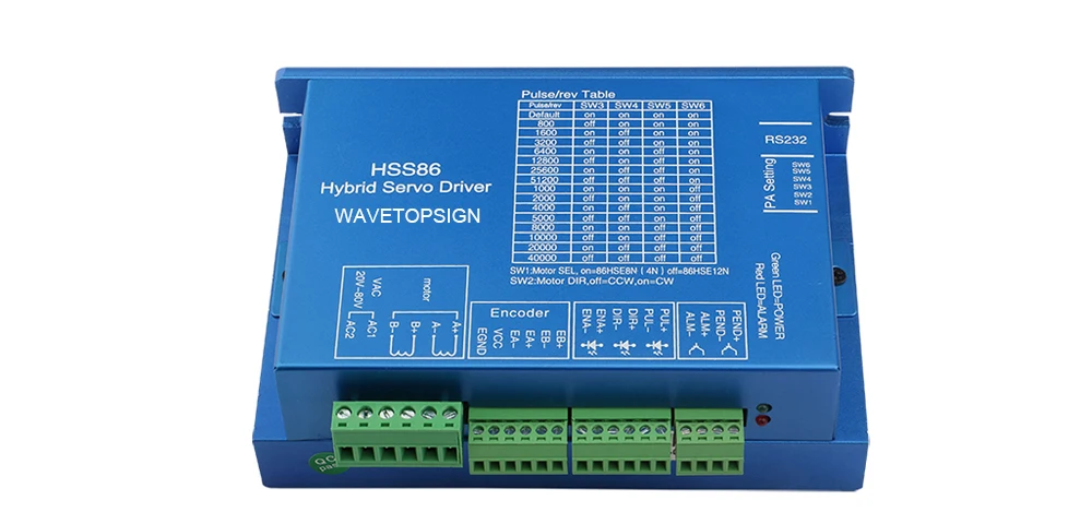 WaveTopSign NEMA 34 Закрытая петля шаговый двигатель 86HSE4N-BC38 + Драйвер HSS86 + 3 М сигнальный кабель Torqure 4.5N.M