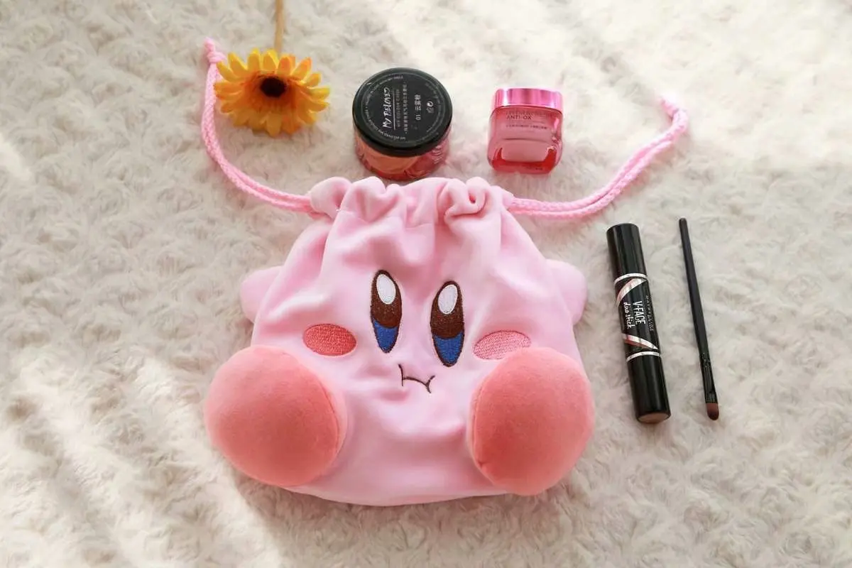 Kawaii Kirby Star плюшевая Курьерская сумка, кошелек плюшевый Кирби карман на шнурке плюшевая Монета Сумка Кошелек для монет плюшевые игрушки подарок