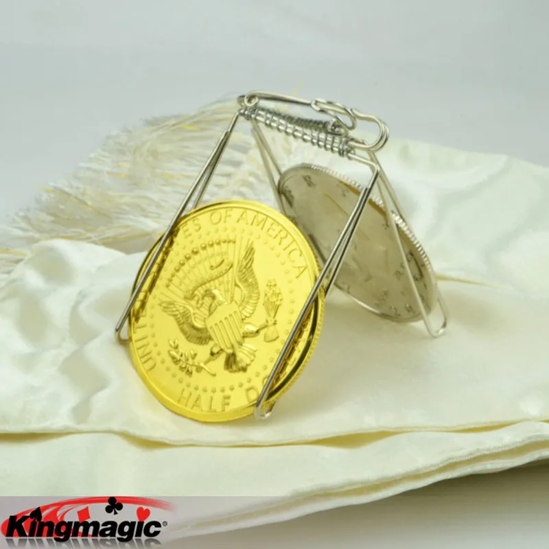 Большой зажим для монет король Волшебные трюки бесплатная доставка реквизит