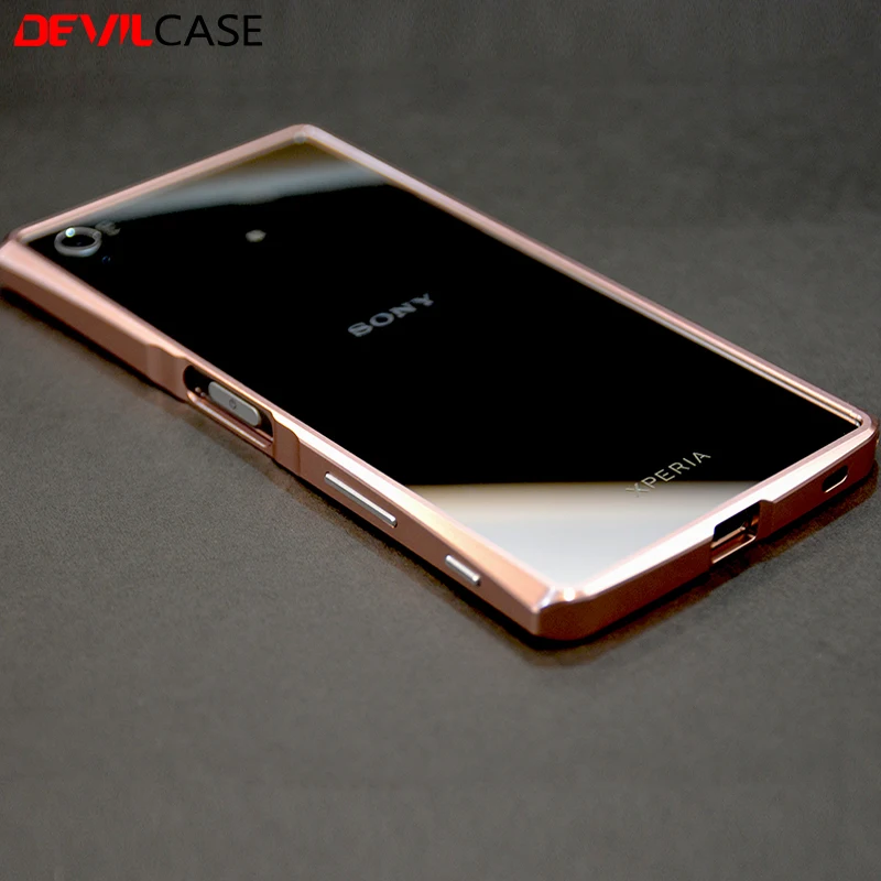 

DEVILCASE For SONY XPERIA Z5 Premium 5.5inch Aluminum Alloy Bumper Frame or Screen Protector HD Tempered Glass Film